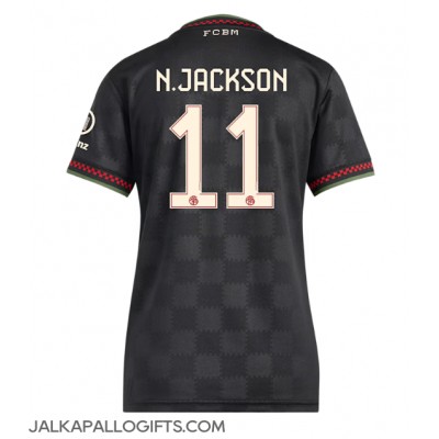 Bayern Munich Nicolas Jackson #11 Kolmaspaita Naiset 2025-26 Lyhythihainen Bayern Munich Nicolas Jackson #11 Kolmaspaita Naiset 2025-26 Lyhythihainen